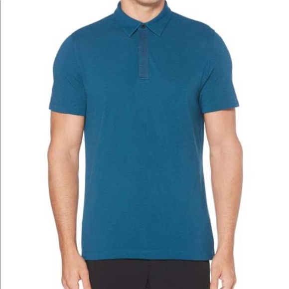 Perry Ellis | Pique Basic Textured Polo Shirt - Picture 1 of 6